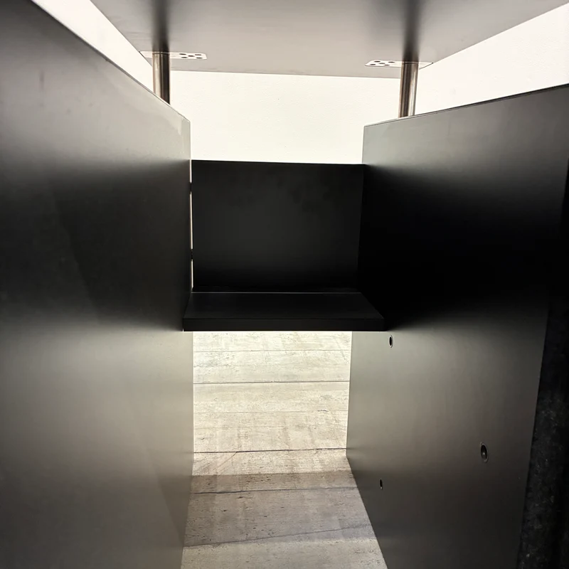 Schreibtisch Anbauelement Sideboard Schrankmodul Schwarz Gebraucht