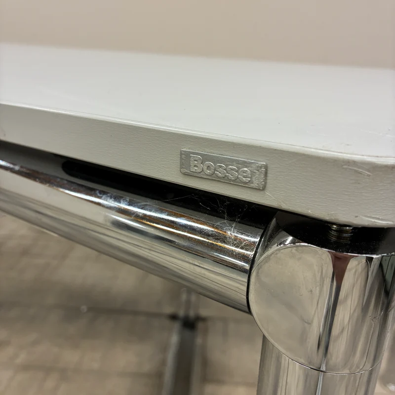 Bosse Bürotisch Tisch 175x75cm Esstisch Weiß Chrom Höhenverstellbar Tisch Gebraucht