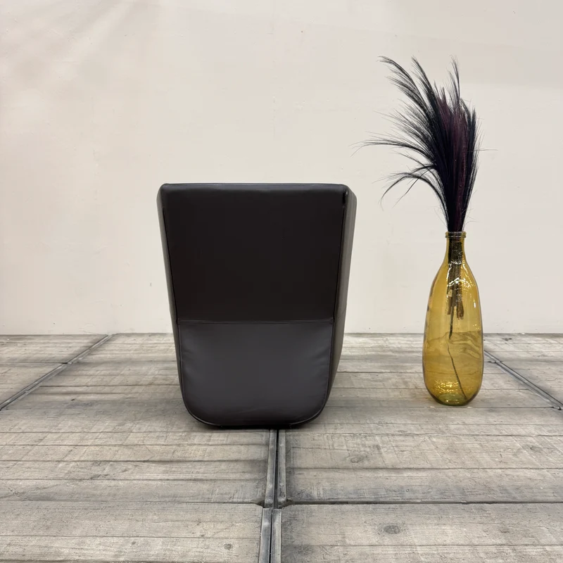 Softline Basket Sessel 2-Sitzer Dunkelbraun Leder Design Loungesessel Gebraucht