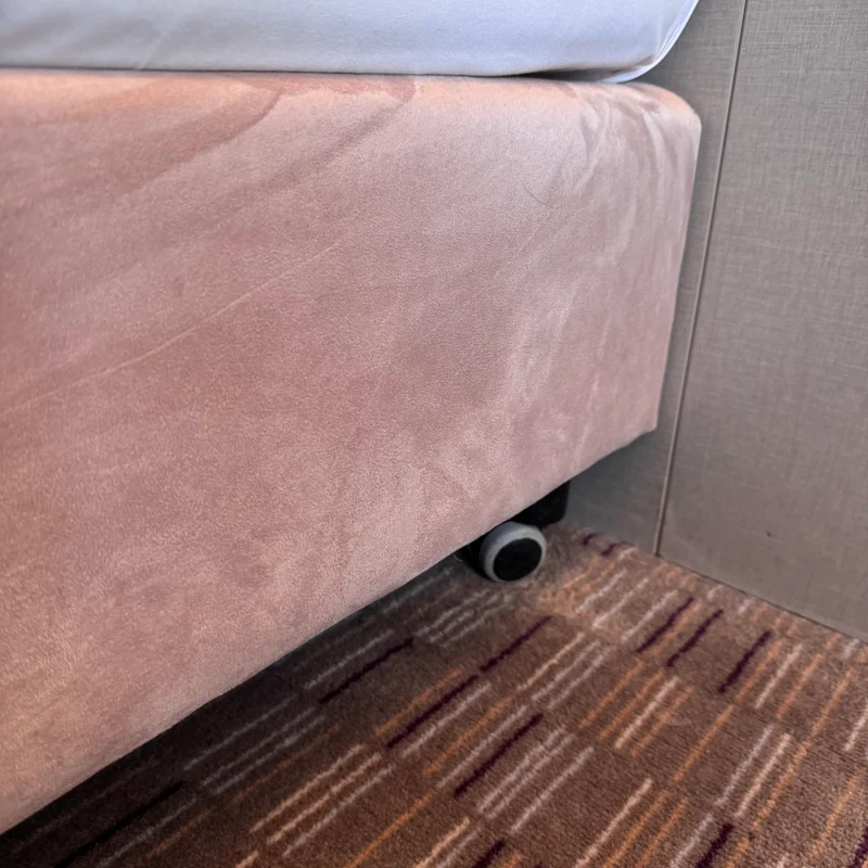 Boxspringbett Altrosa 180x200 Velours Inkl Federkern Matratze Bett Gebraucht