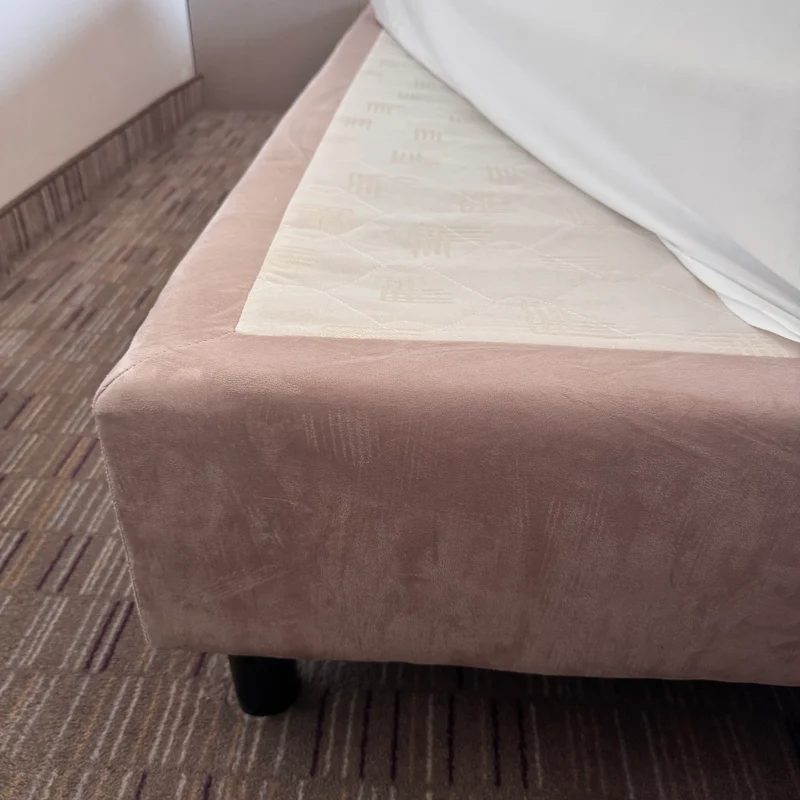 Boxspringbett Altrosa 180x200 Velours Inkl Federkern Matratze Bett Gebraucht