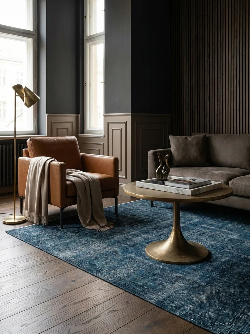 Couchtisch Klein Gold Metall Rund 60x60x46,5 cm Modern