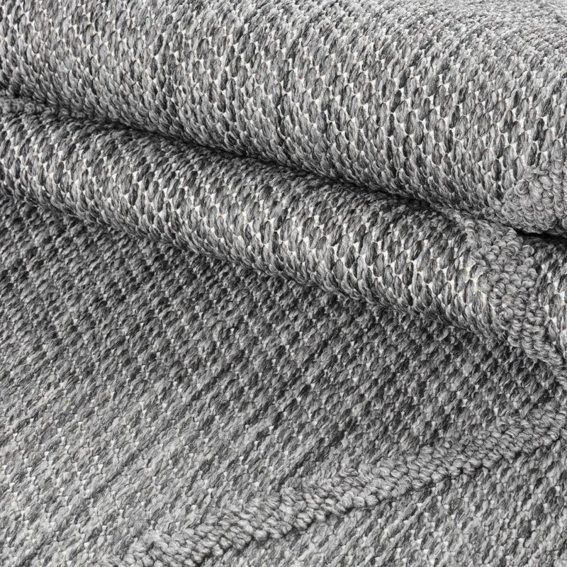 Outdoor-Teppich Rauten-Linien – Waschbar | Minimaler Boho-Stil für Terrasse