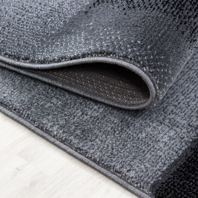 Kurzflor-Teppich Stein-Optik – Waschbar & Strapazierfähig | Heatset-Veredelung für Wolloptik