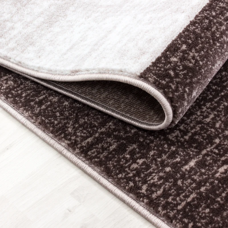 Kurzflor-Teppich Abstraktes Karo – Waschbar & Strapazierfähig | 280k Noppen pro m² für Langlebigkeit