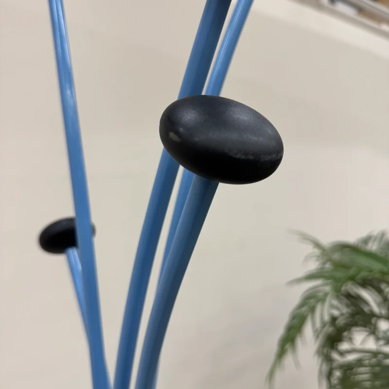 Garderobenständer Standgarderobe Blau Schwarz Holzknöpfe Schirmständer Gebraucht