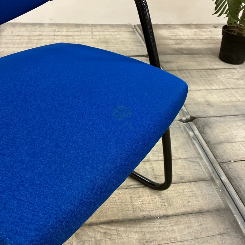Sitland Freischwinger Blau Schwarz Büro Konferenz Stuhl Gebraucht