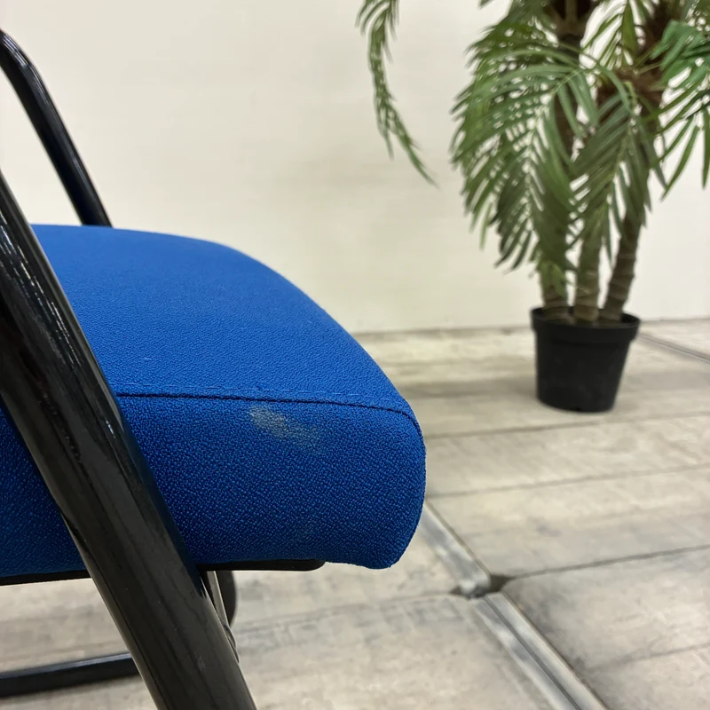 Sitland Freischwinger Blau Schwarz Büro Konferenz Stuhl Gebraucht