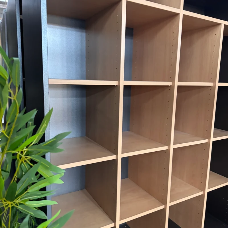 Großes Büroregal Fächerregal Anthrazit Buche Holz 6x4 Regal Gebraucht