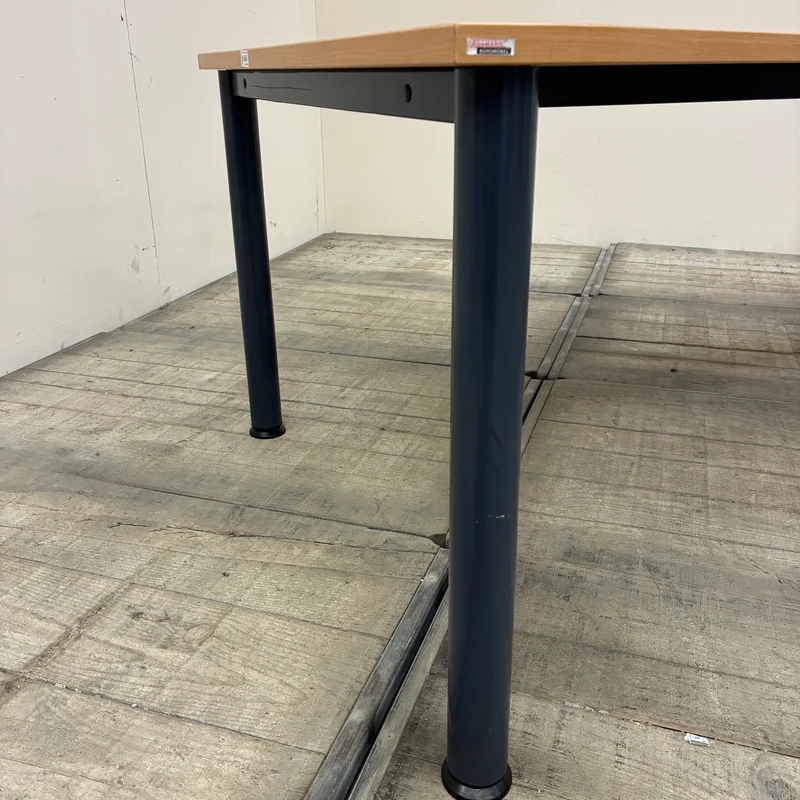 Assmann Freiformschreibtisch Buche Geschwungen Schreibtisch 200x70 Tisch Gebraucht