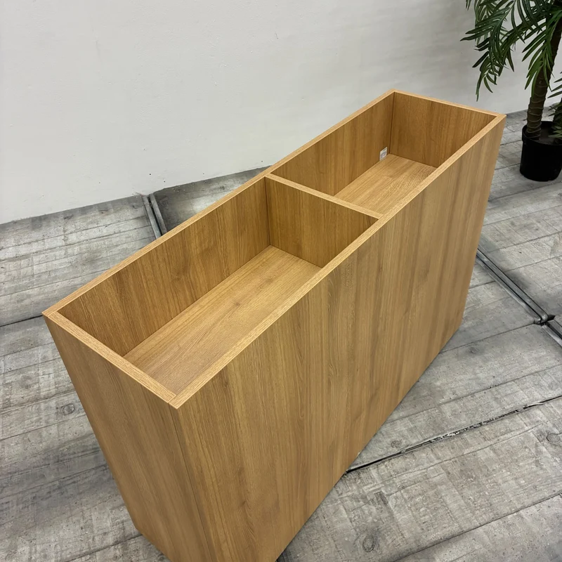 WINI Pflanzkübel Raumteiler 120x80 Holz 2 Fächer Blumenkübel Gebraucht