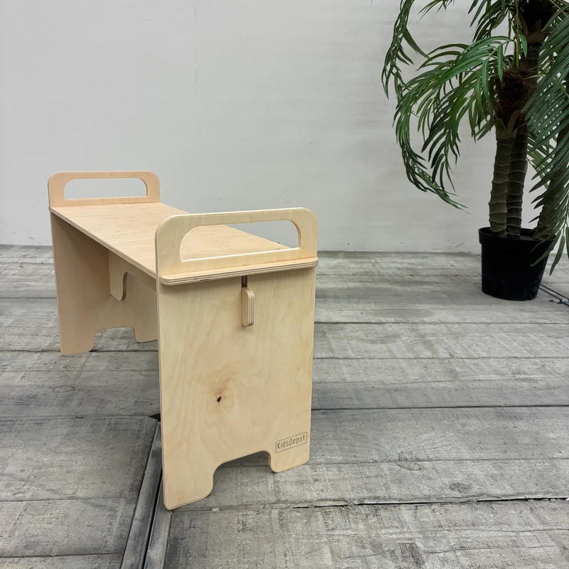 KidsDepot Easyclick Kinder-Sitzbank Antwerpen S Holz 26cm Natur Sitzbank