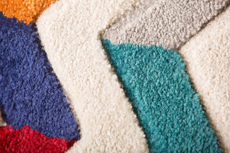 Designteppich Farbstreifen · 100 % Polypropylen · 11 mm Mittelflor