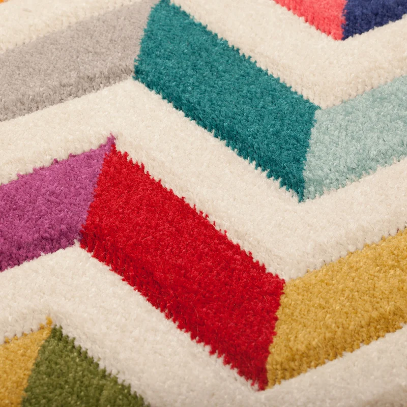 Designteppich Farbstreifen · 100 % Polypropylen · 11 mm Mittelflor