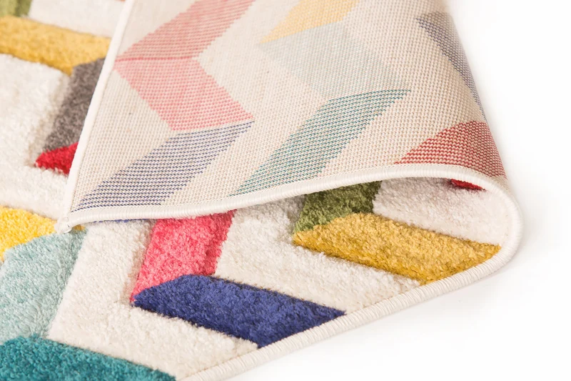 Designteppich Farbstreifen · 100 % Polypropylen · 11 mm Mittelflor