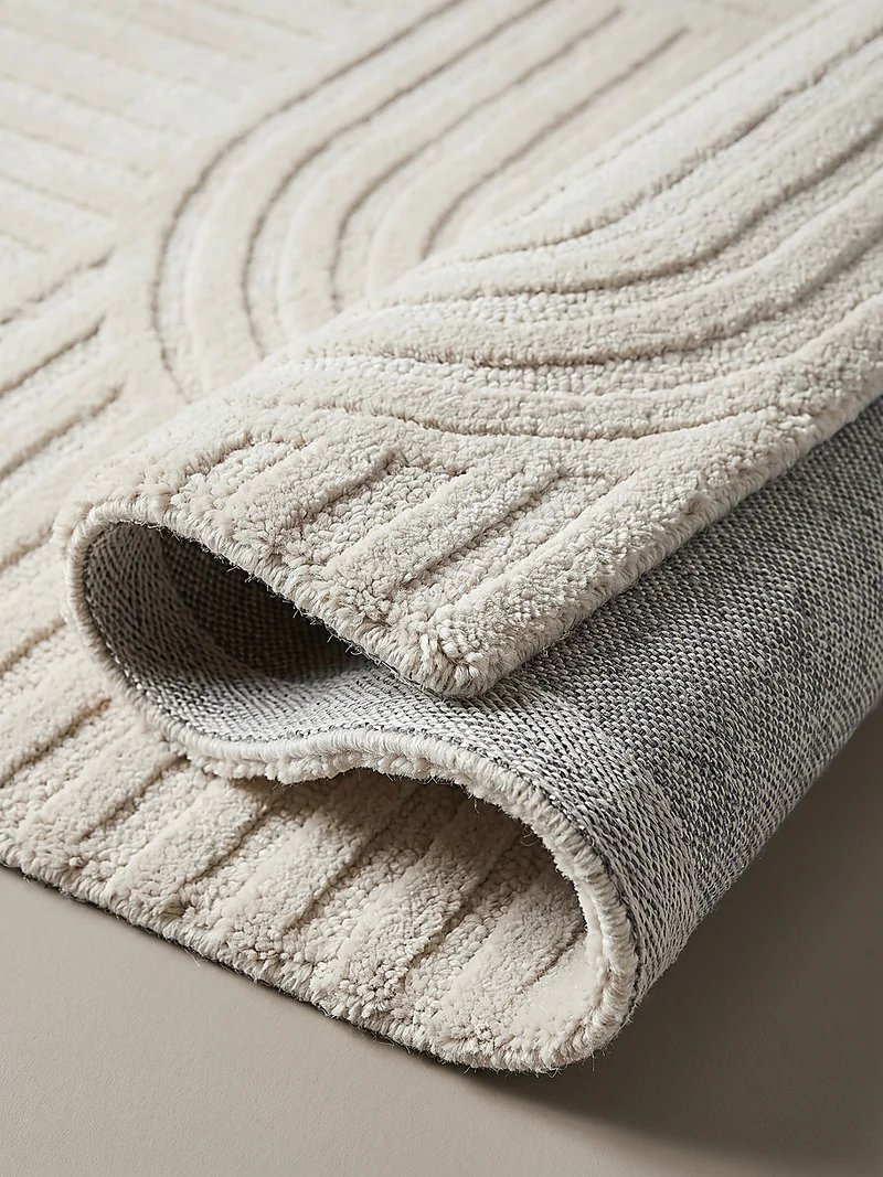 Wollteppich Zen-Relief · 100 % Wolle · 14 mm Mittelflor