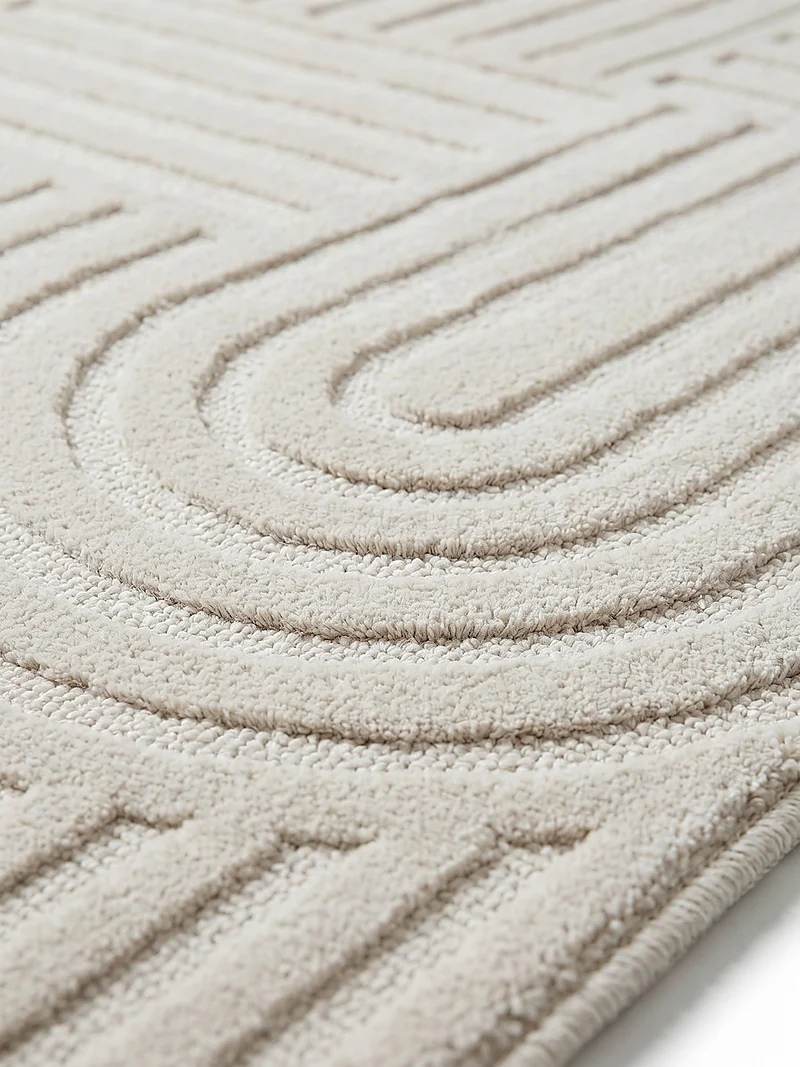 Wollteppich Zen-Relief · 100 % Wolle · 14 mm Mittelflor