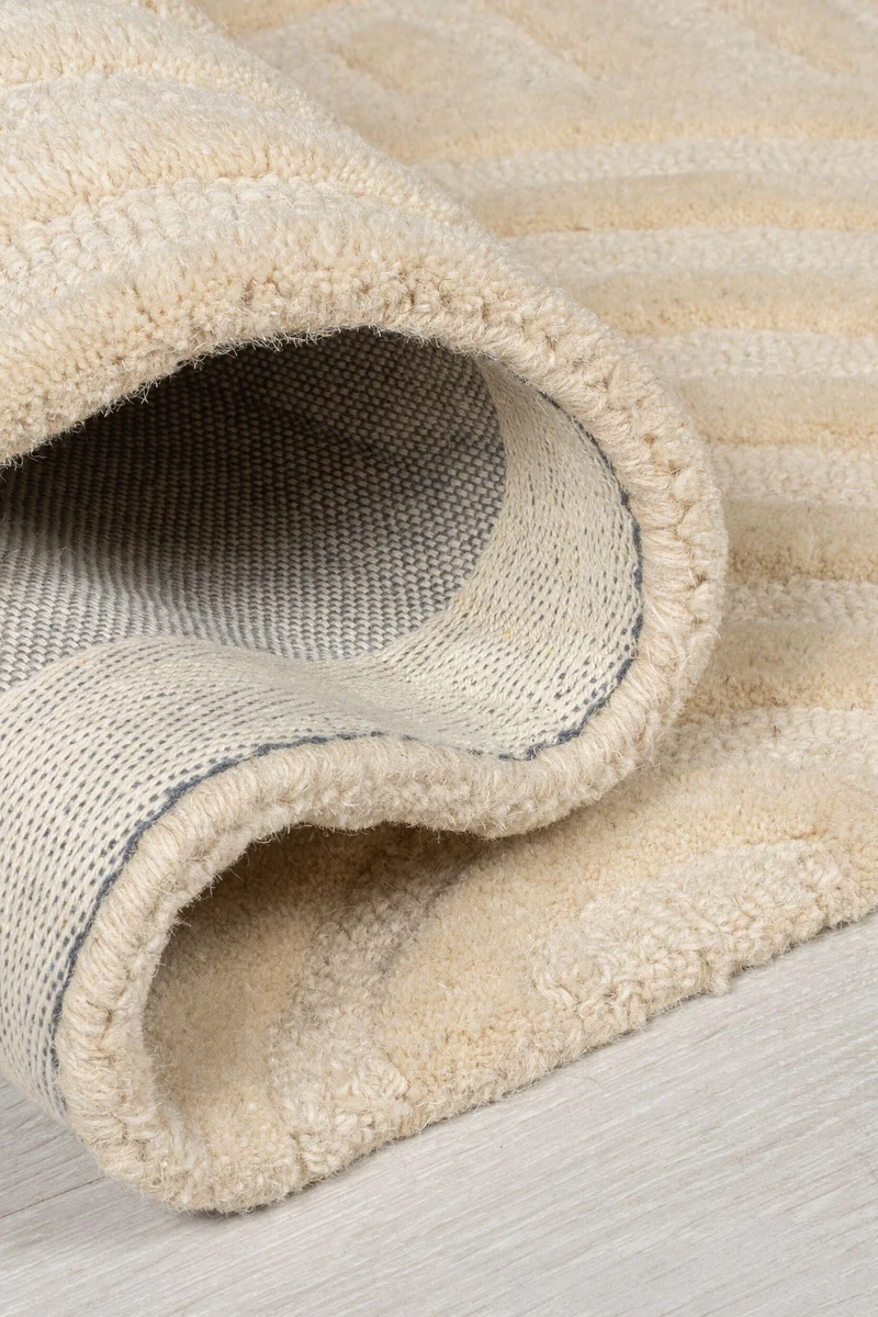 Wollteppich Zen-Relief · 100 % Wolle · 14 mm Mittelflor