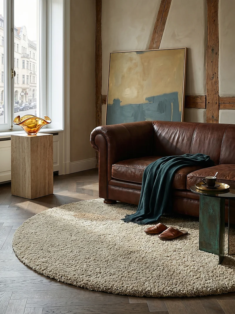 Teppich Hochflor Shaggy-Design, teddyweich