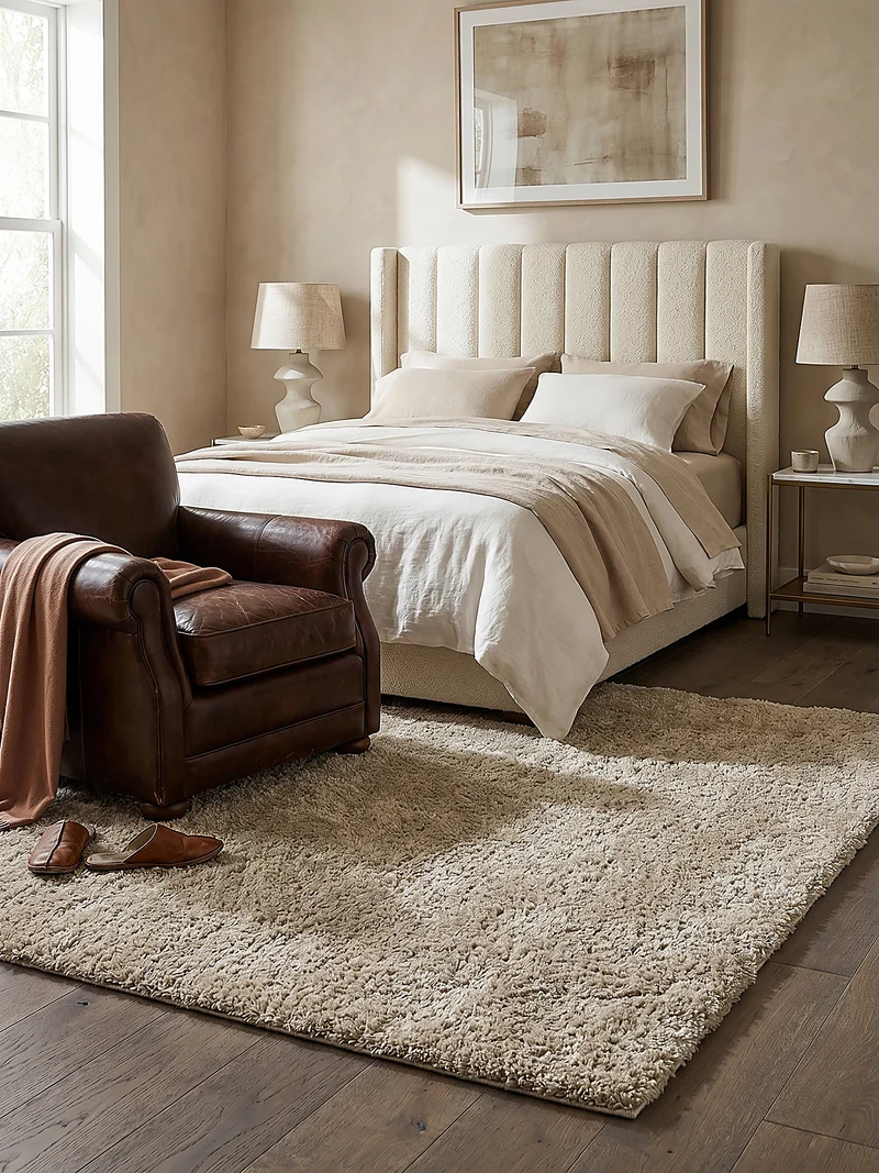 Teppich Hochflor Shaggy-Design, teddyweich