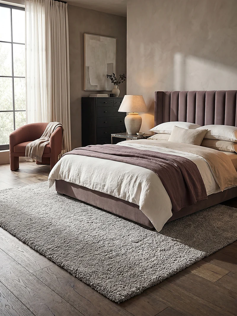 Teppich Hochflor Shaggy-Design, teddyweich