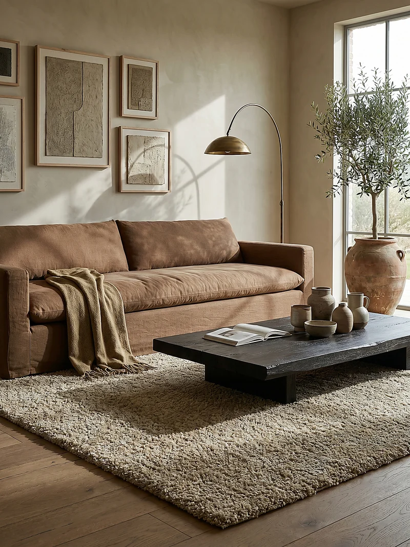 Teppich Hochflor Shaggy-Design, teddyweich