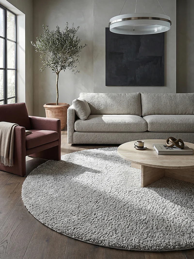 Teppich Hochflor Shaggy-Design, teddyweich