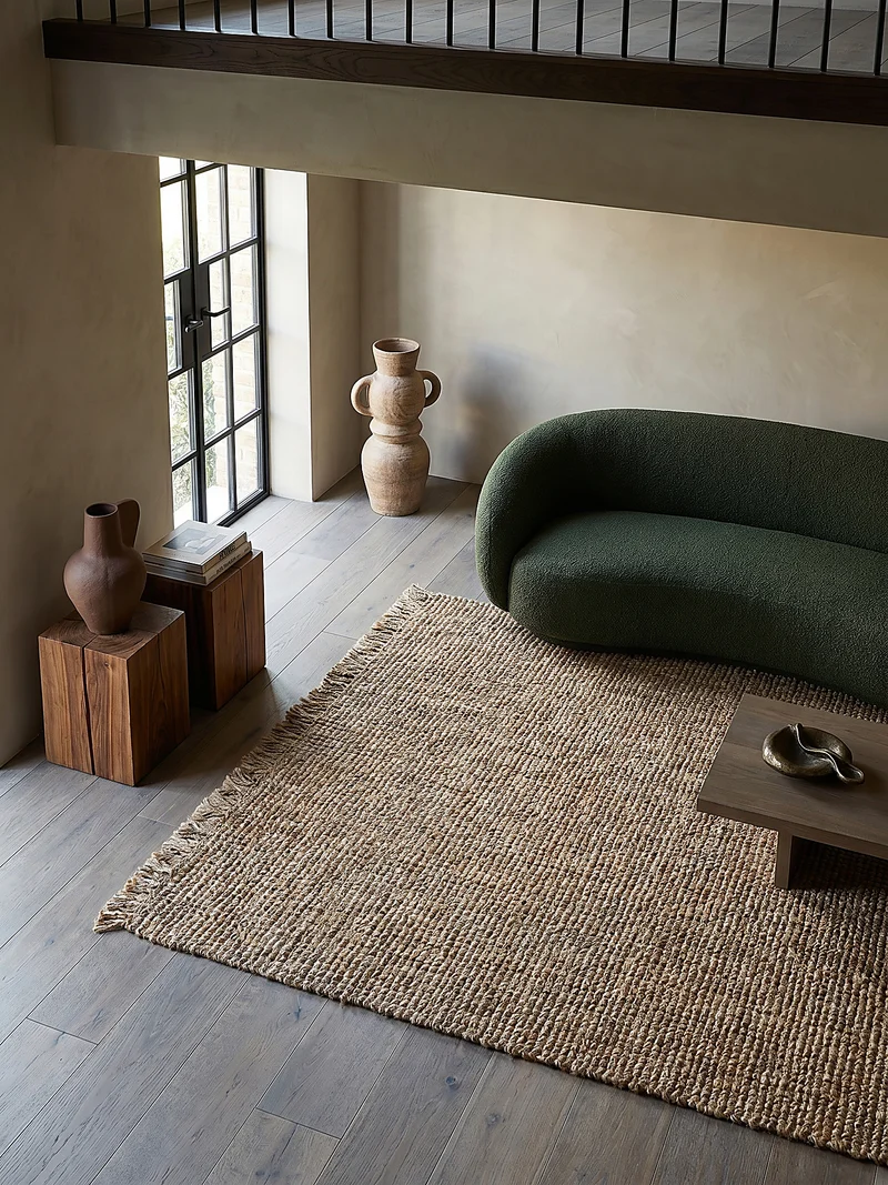 Teppich Jute Wende-Design, strapazierfähig