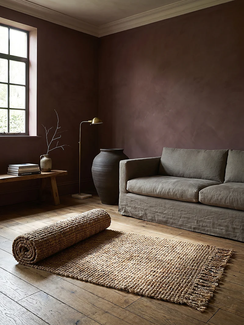 Teppich Jute Wende-Design, strapazierfähig