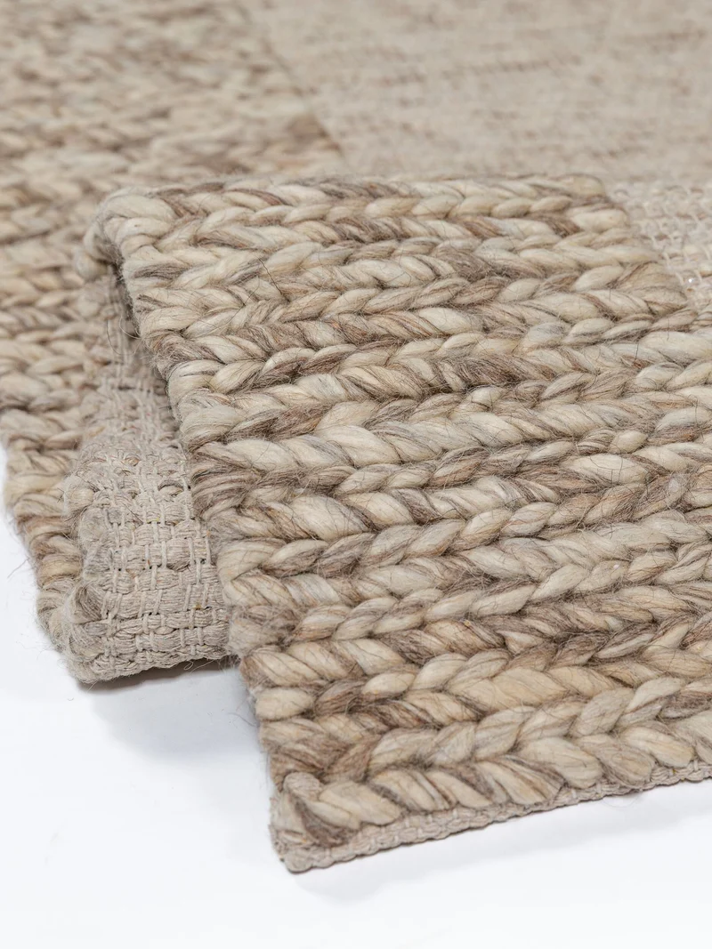 Wollteppich Strickstruktur · 69-78 % Wollanteil · 6 mm Kurzflor
