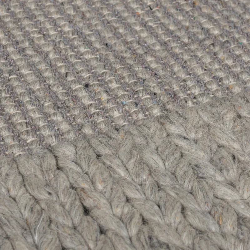 Wollteppich Strickstruktur · 69-78 % Wollanteil · 6 mm Kurzflor
