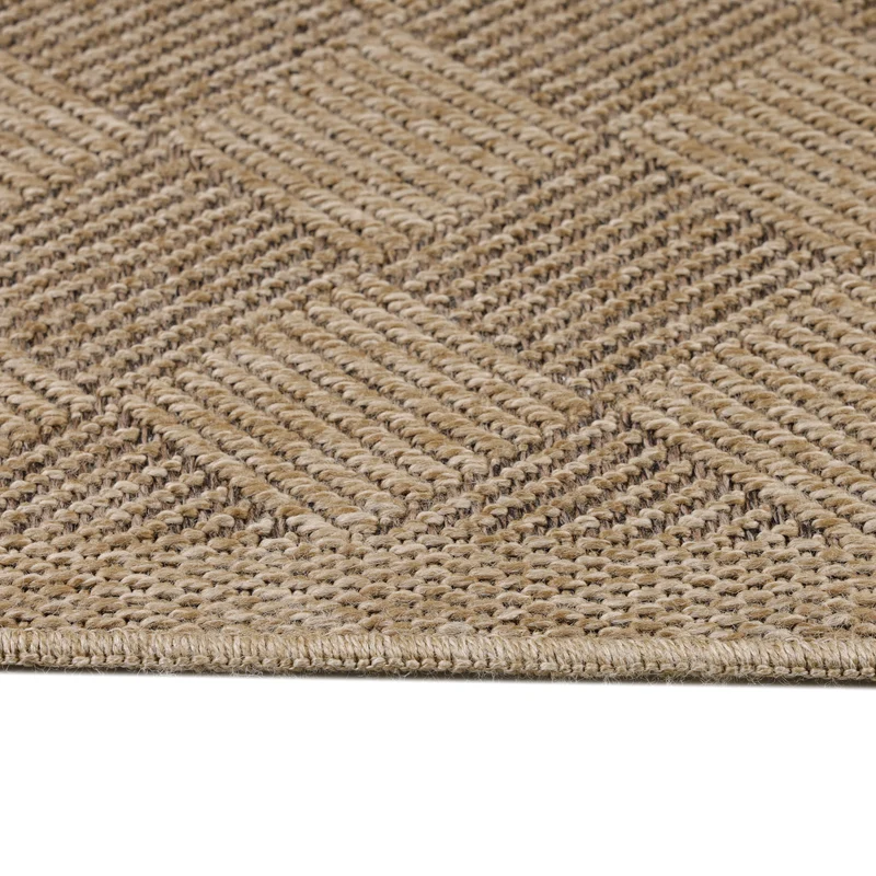 Outdoor-Teppich Uni-Flachgewebe – Puristisch & Waschbar für Balkon