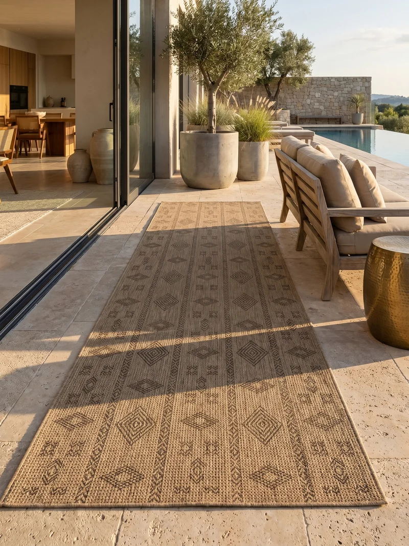 Outdoor-Teppich Sisal-Optik – Waschbar, Natürlich & Robust für Balkon