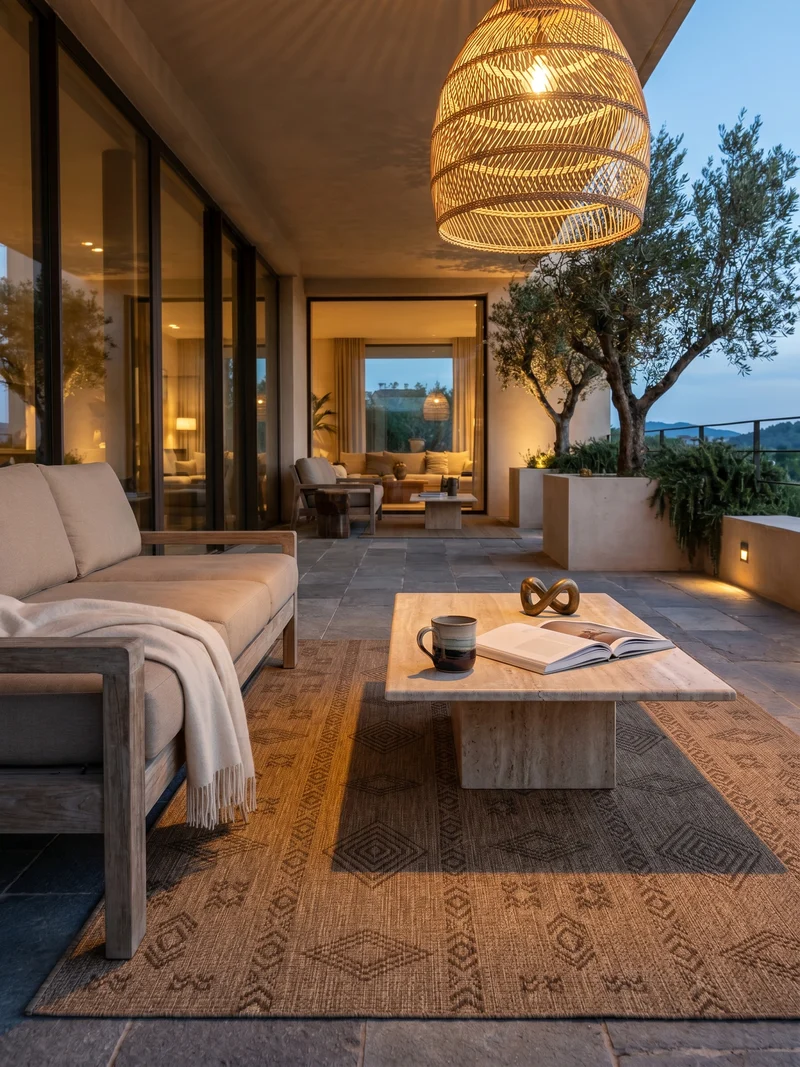 Outdoor-Teppich Sisal-Optik – Waschbar, Natürlich & Robust für Balkon