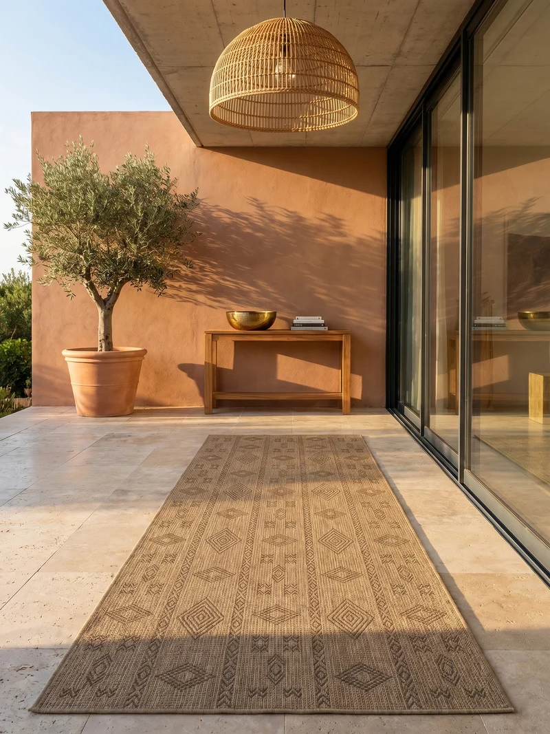 Outdoor-Teppich Sisal-Optik – Waschbar, Natürlich & Robust für Balkon