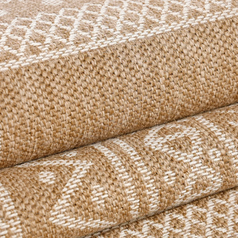 Outdoor-Teppich Mandala-Ornament – Waschbar | Dekoratives Medaillon für Terrasse