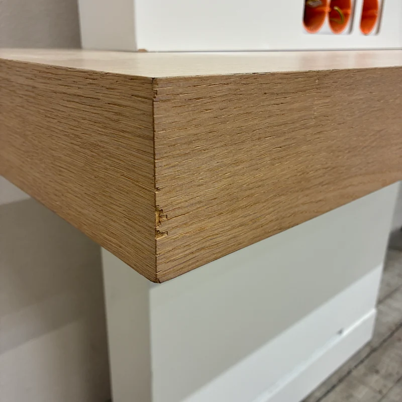 Hotel Schreibtisch TV Konsole Medienelement Wandmodul Weiß Holz Gebraucht