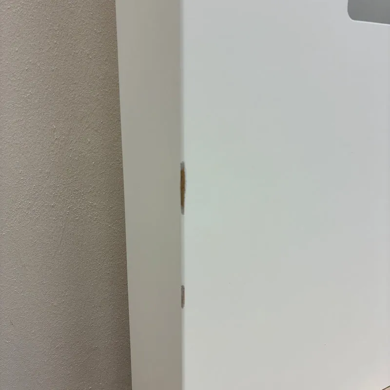 Hotel Schreibtisch TV Konsole Medienelement Wandmodul Weiß Holz Gebraucht
