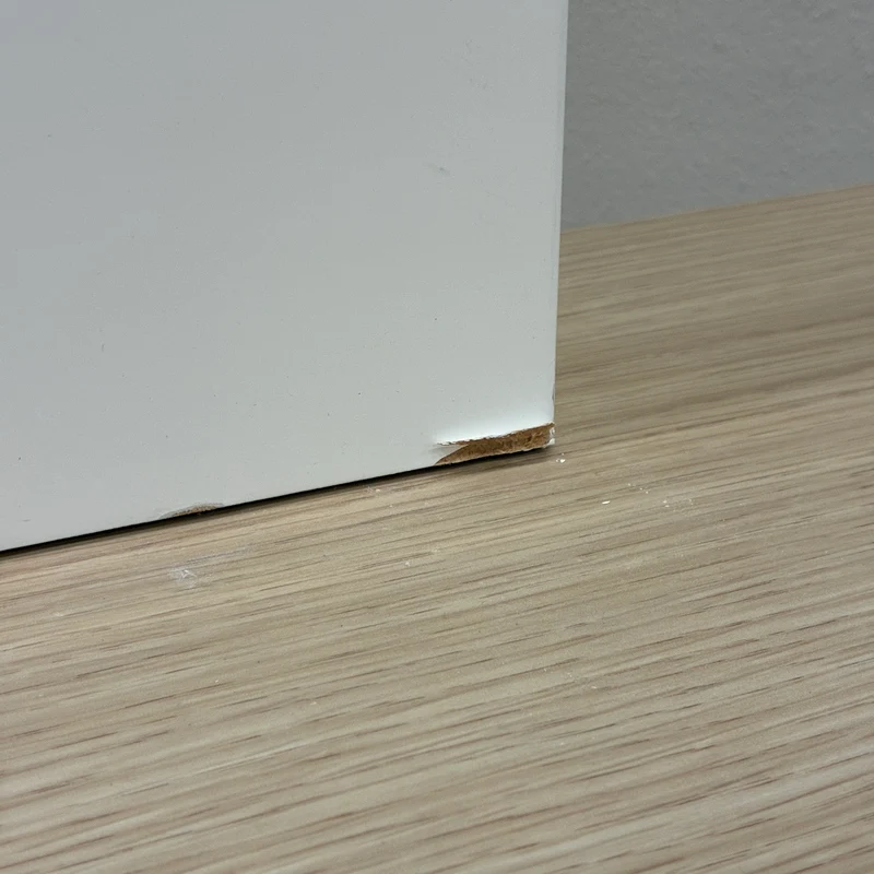 Hotel Schreibtisch TV Konsole Medienelement Wandmodul Weiß Holz Gebraucht