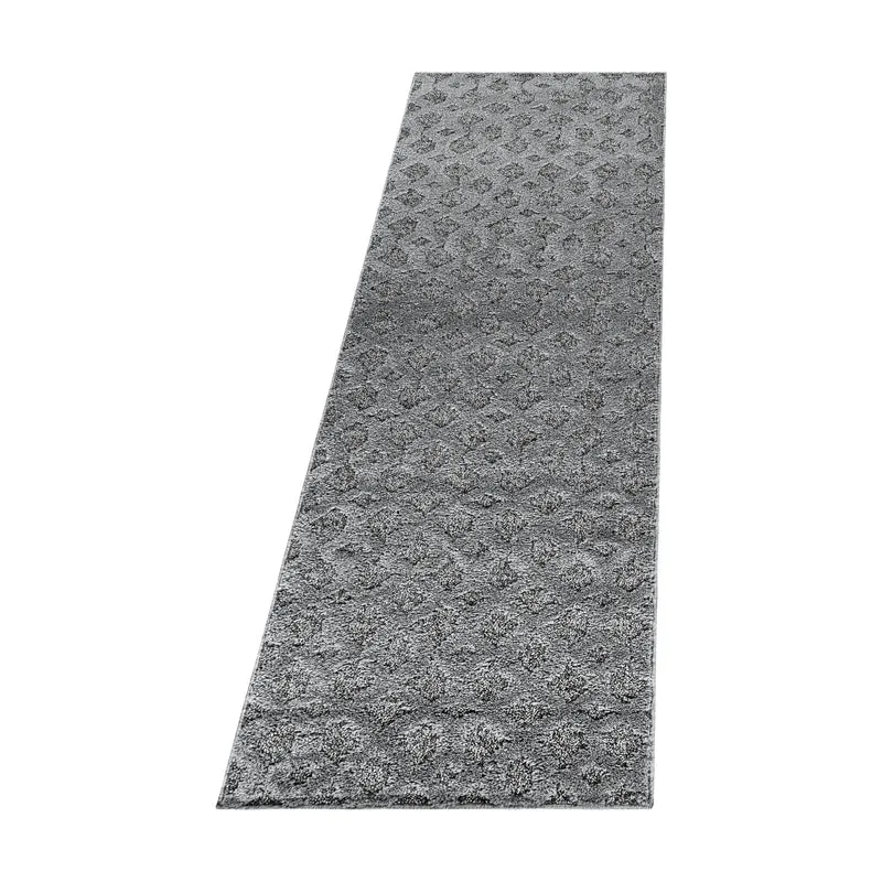 3D Hochflor-Teppich Rauten-Gitter – Waschbar | Plastischer Hoch-Tief-Effekt | 2,00 cm Florhöhe für Wohnkomfort
