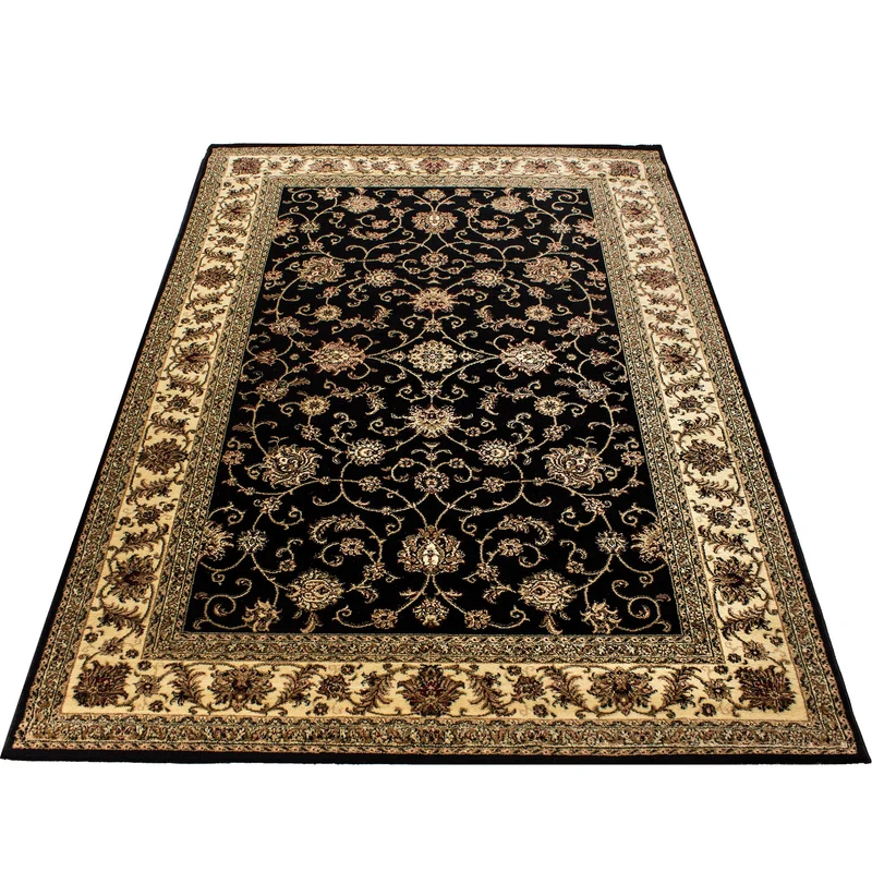 Kurzflor-Teppich Persisches Medaillon – Waschbar | Klassischer Orient | Heatset-Veredelung für Wolloptik