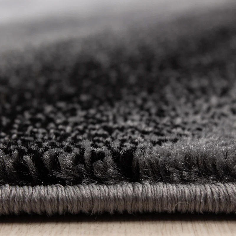 Kurzflor-Teppich Wellen-Muster – Waschbar & Strapazierfähig | Heatset-Veredelung für Wolloptik