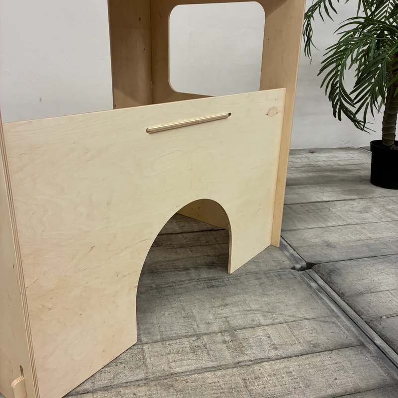 KidsDepot Kinderspielhaus Spielhaus Holz Multiplex Indoor Stecksystem