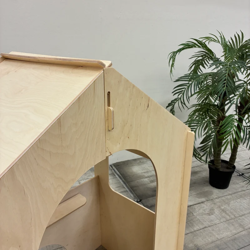 KidsDepot Kinderspielhaus Spielhaus Holz Multiplex Indoor Stecksystem