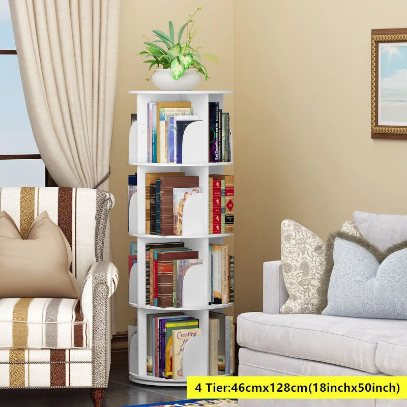 2-5 Tier 360° drehbare stapelbare Regale Bücherregal-Organizer