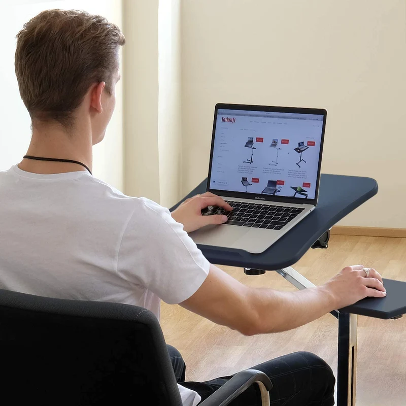 Tragbarer und höhenverstellbarer Laptop-Schreibtisch mit Mauspad