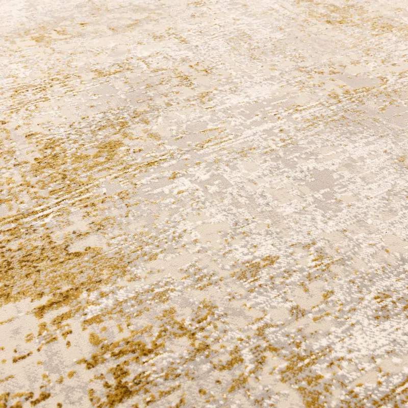 Teppich Velours abstrakt mit Bordüren
