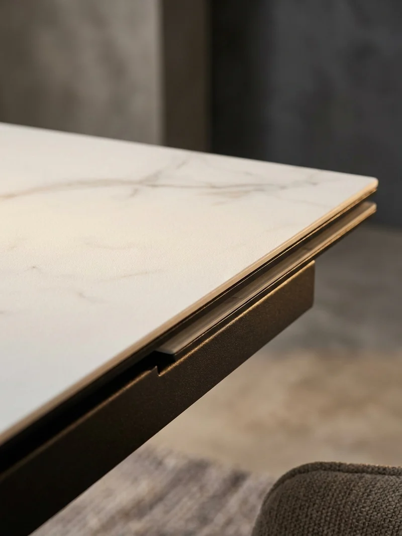 Esstisch Ausziehbar Keramik Glas Marmoroptik Groß