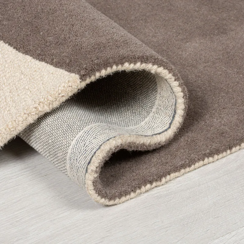 Wollteppich Abstrakt-Design · 100 % Wolle · 8 mm Kurzflor