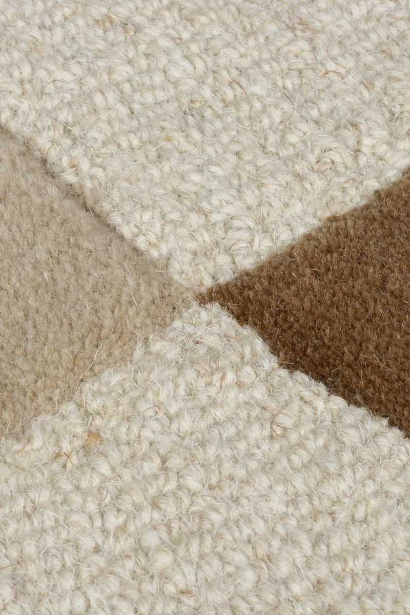 Wollteppich Abstrakt-Design · 100 % Wolle · 8 mm Kurzflor